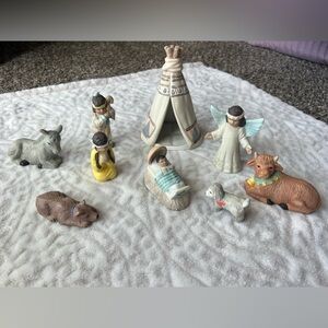House of Lloyd Native American Nativity Set 1992 Christmas Around the World